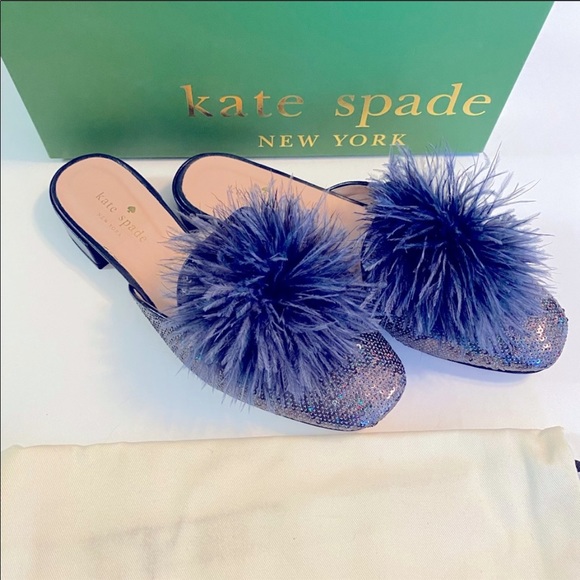 🎉HP🎊 Kate Spade Gala Iridescent Sequin Mules - Picture 5 of 11